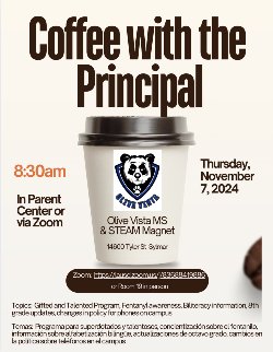 Coffee with the Principal